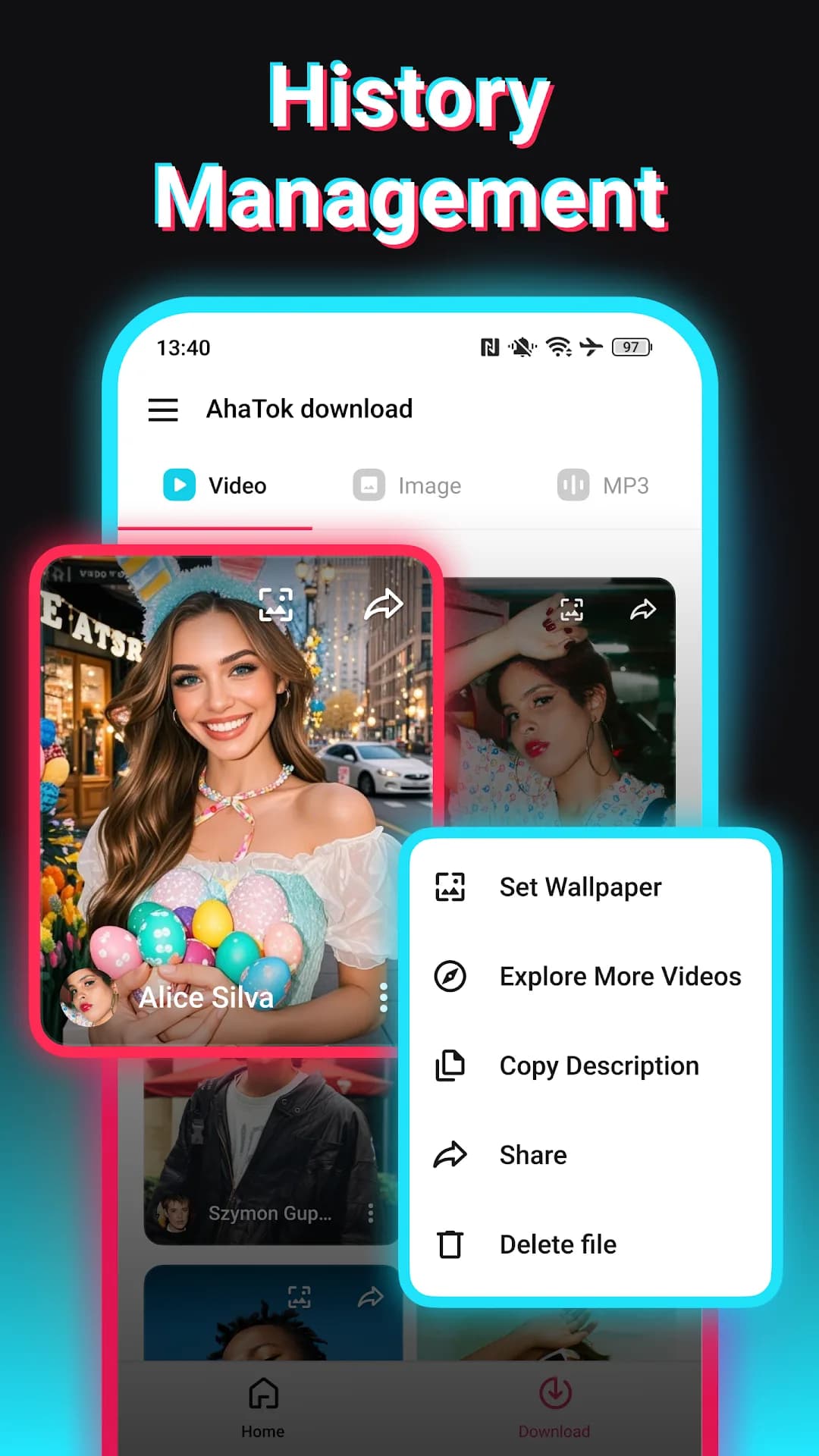 AhaTok Downloader — Screenshot 5