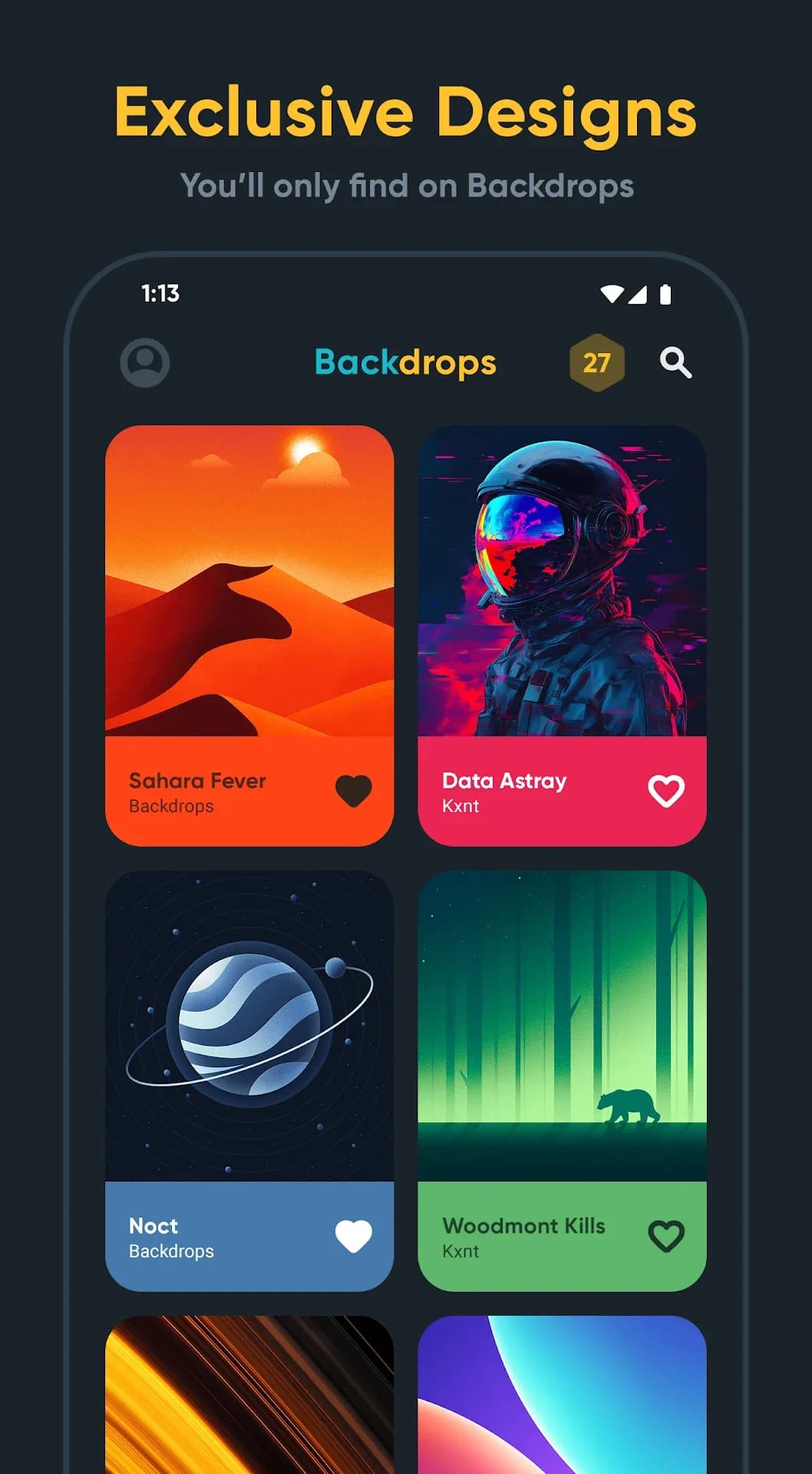 Backdrops Wallpapers — Captura de pantalla 2