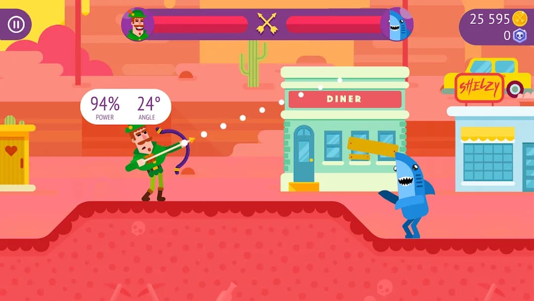 Bowmasters مهكر — لقطة شاشة 2