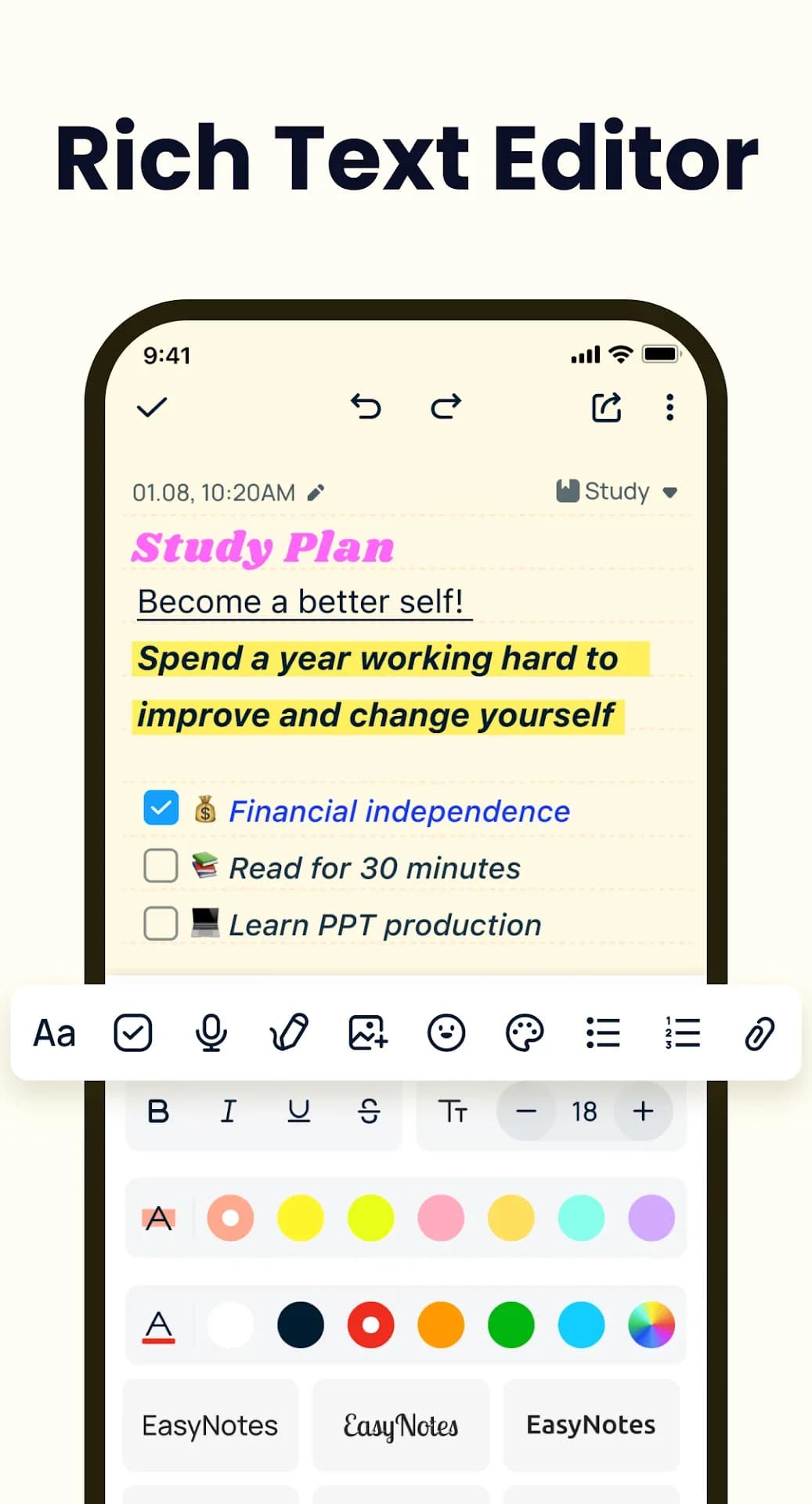 Easy Notes — Captura de pantalla 3