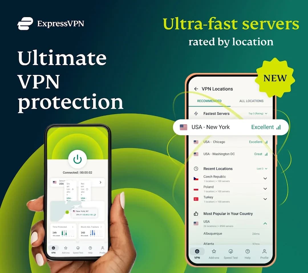 ExpressVPN مهكر — لقطة شاشة 1