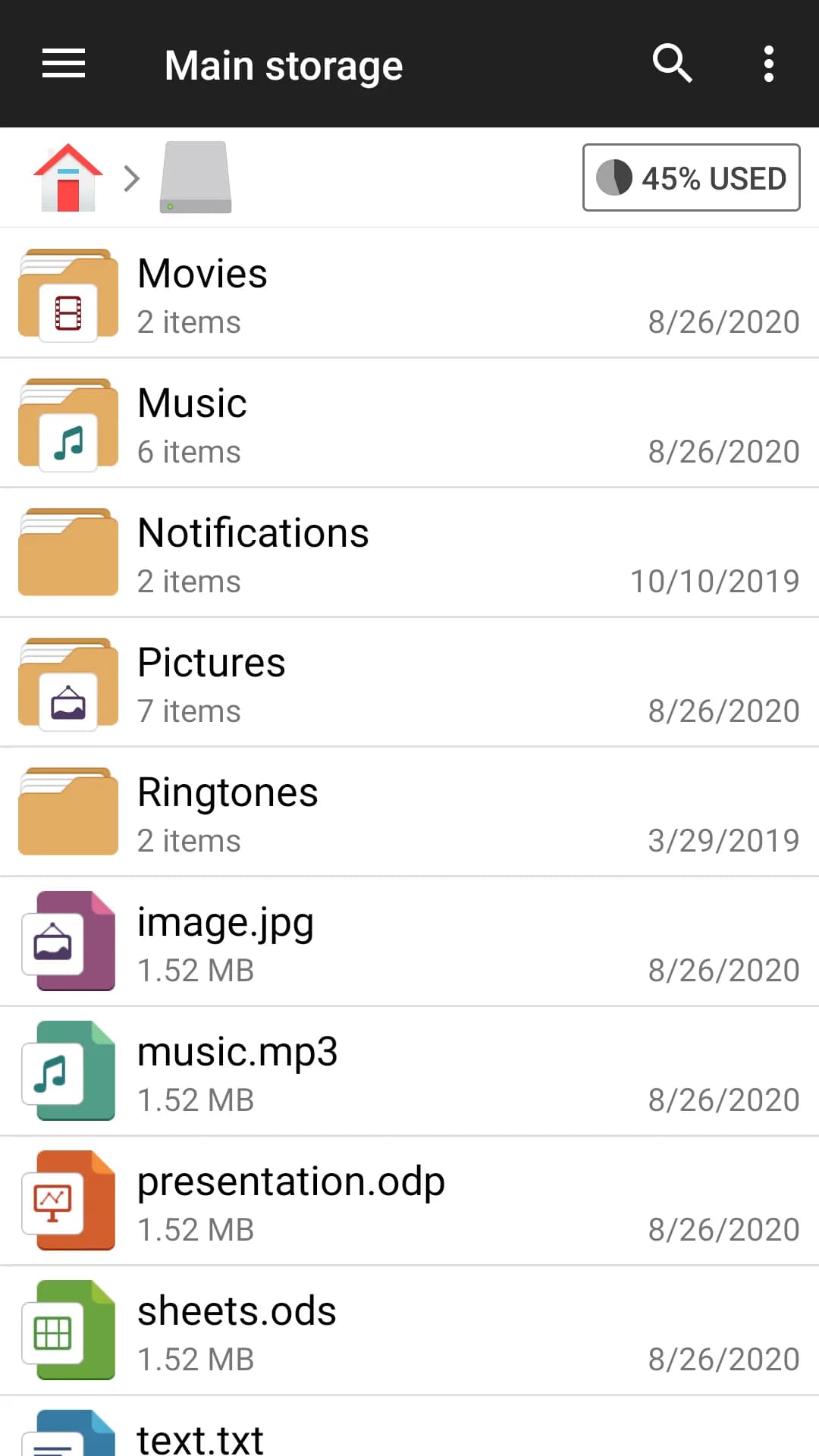 File Manager — Captura de pantalla 2