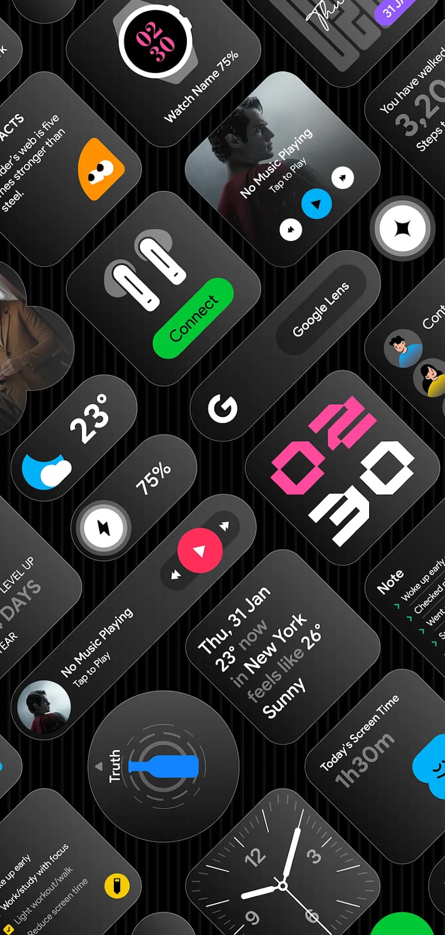Glass Widgets مهكر — لقطة شاشة 3
