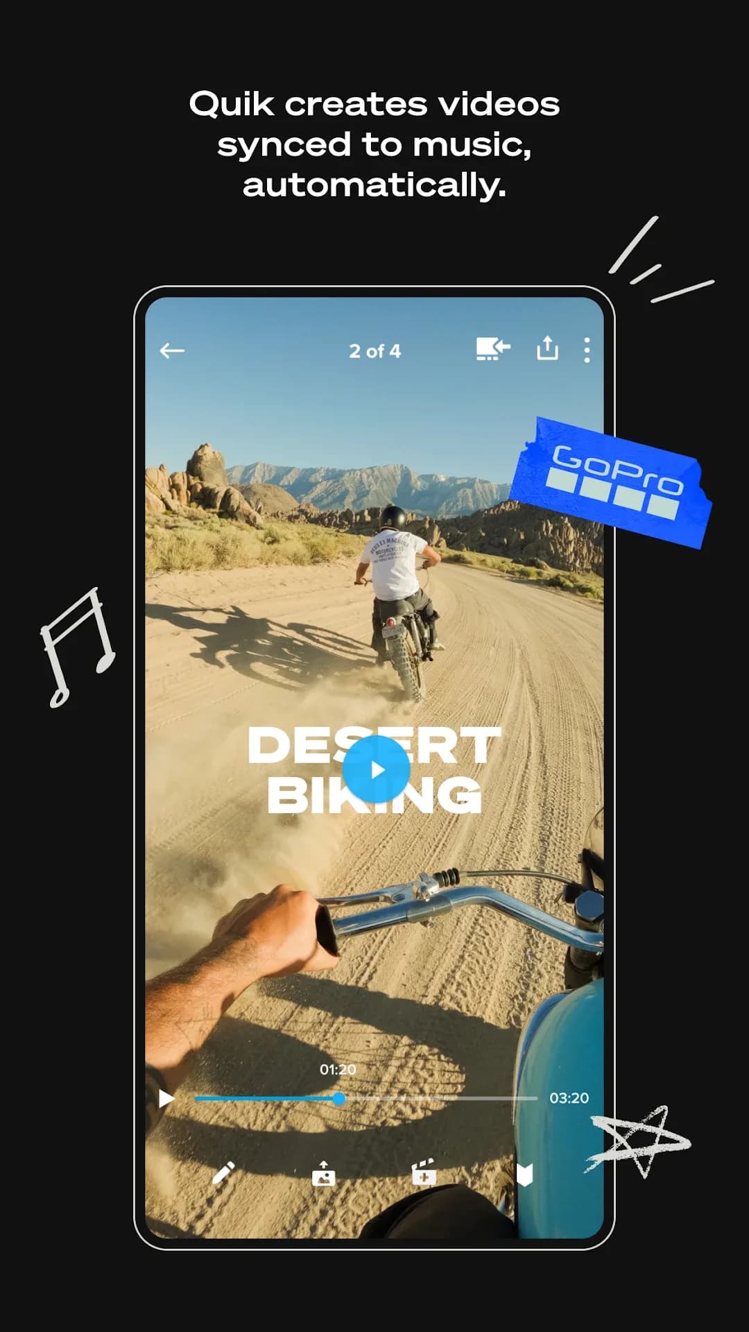 GoPro Quik مهكر — لقطة شاشة 1