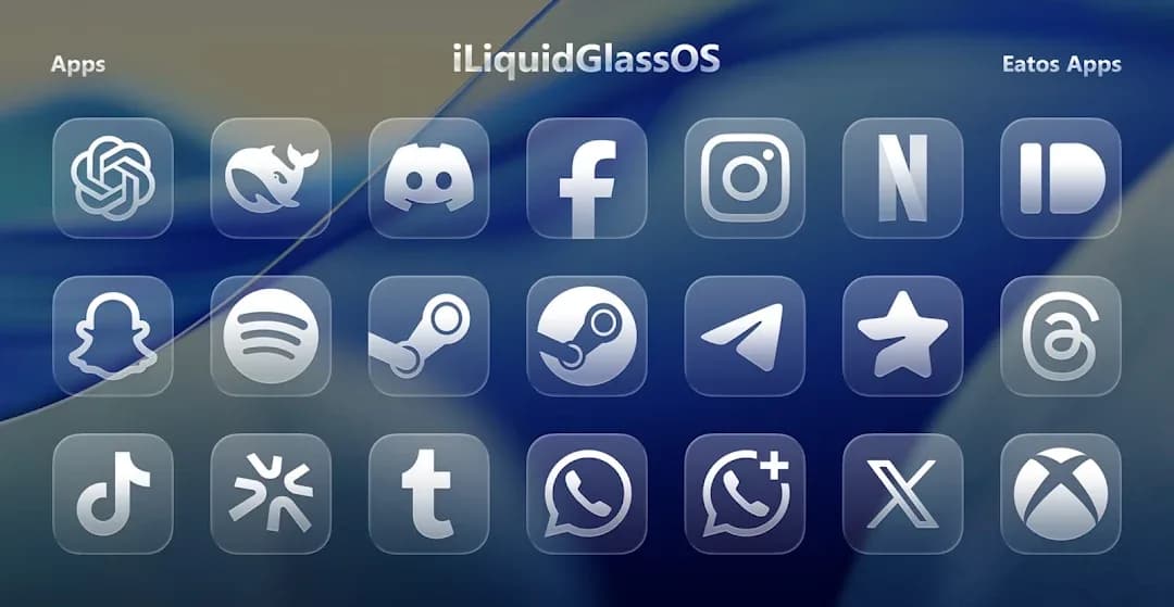 iLiquidGlassOS مهكر — لقطة شاشة 5