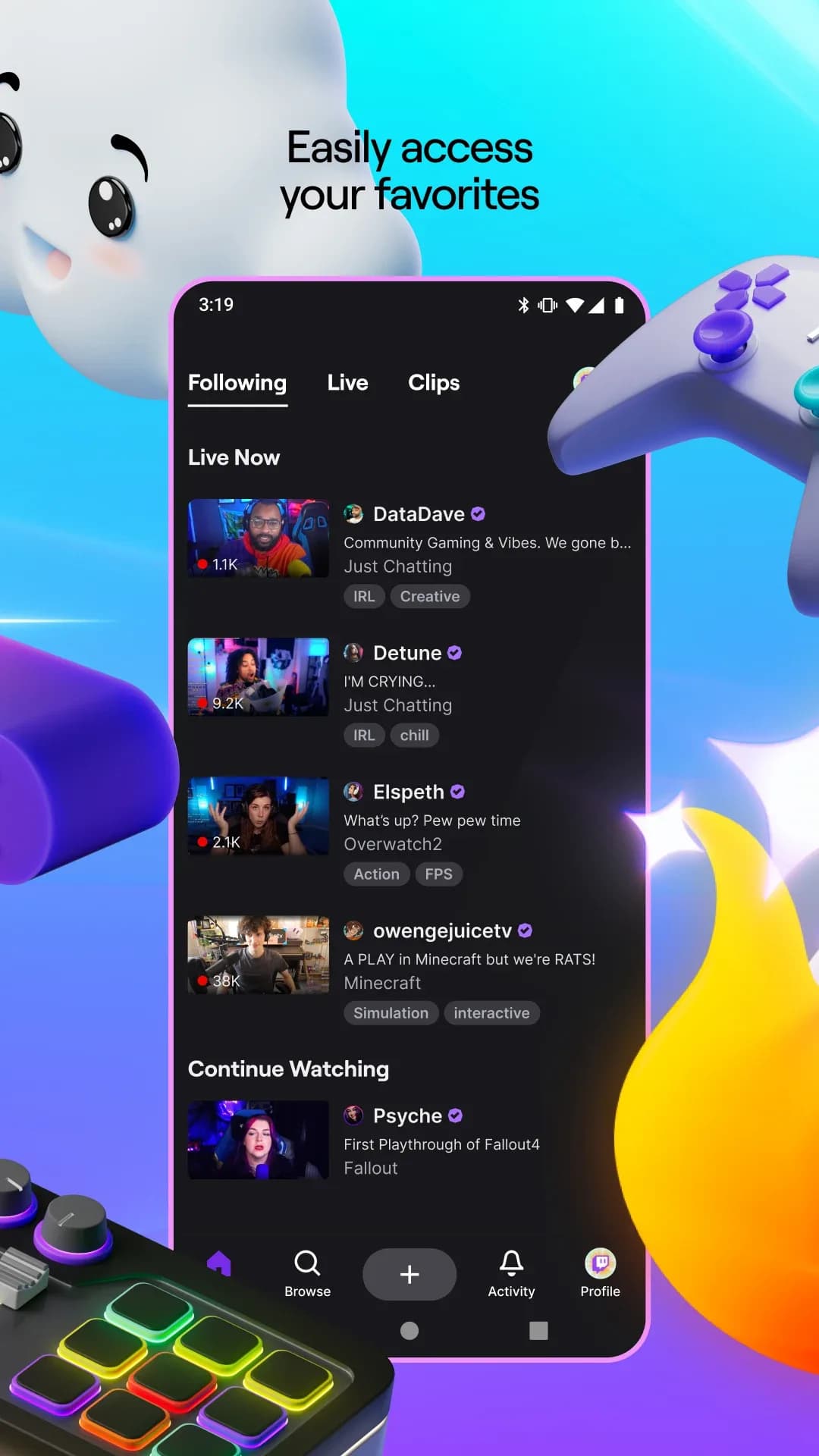 Twitch — Capture d’écran 2