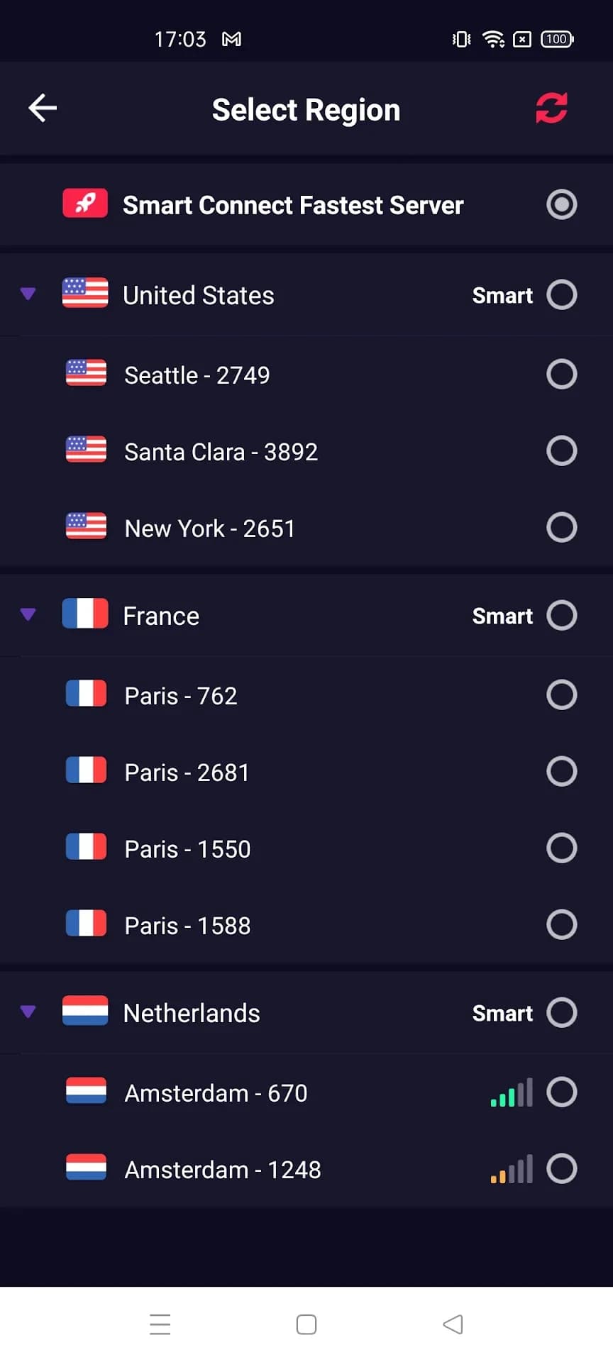 VPN Inf — Capture d’écran 2
