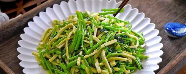 蘆蒿菜制作方法 做蘆蒿菜的步驟