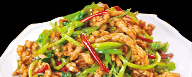 辣椒炒肉絲 具體怎麼做