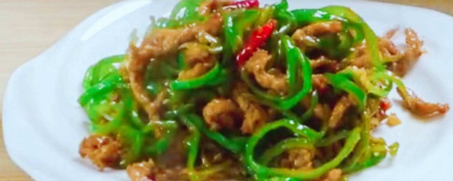 青椒炒肉絲 青椒肉絲做法