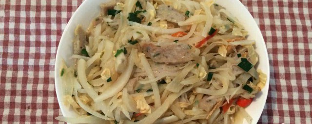 蘿卜絲炒肉 白蘿卜絲炒肉絲的做法