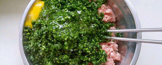 韭菜豬肉餡的調制方法 韭菜豬肉餡做法