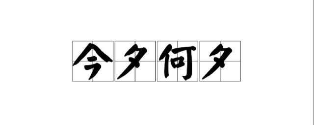 今夕何夕什麼意思 怎麼理解今夕何夕