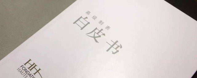 什麼叫白皮書 白皮書是什麼