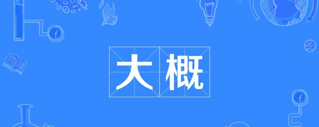 大概的意思 大概詞語造句