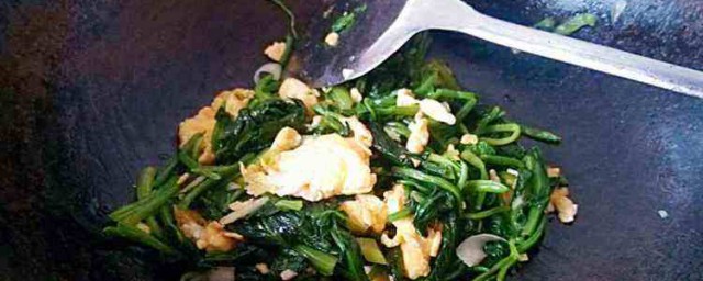 菠菜炒雞蛋做法 做菠菜炒雞蛋步驟