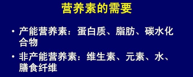 產能營養素介紹 產能營養素的簡介