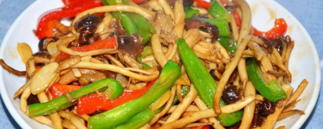 茶樹菇炒肉 傢常美味小炒茶樹菇炒肉具體做法