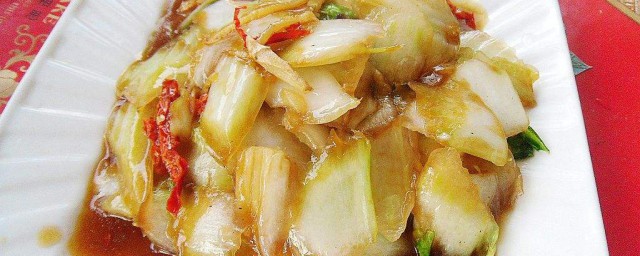 糖醋白菜的做法傢常 糖醋白菜的做法與步驟
