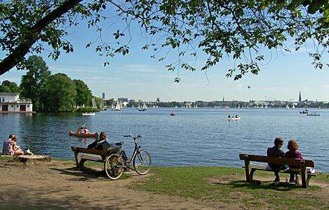 外阿爾斯特湖 Auenalster Outer Alster Lake 