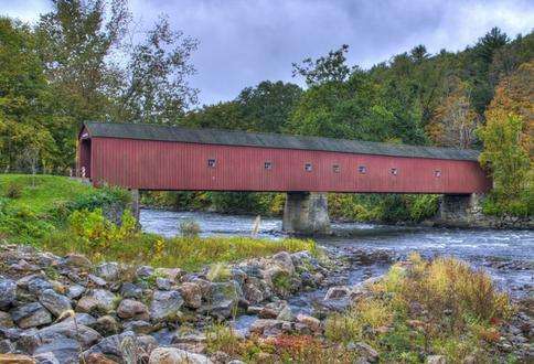 西康沃爾廊橋 West Cornwall Covered Bridge 