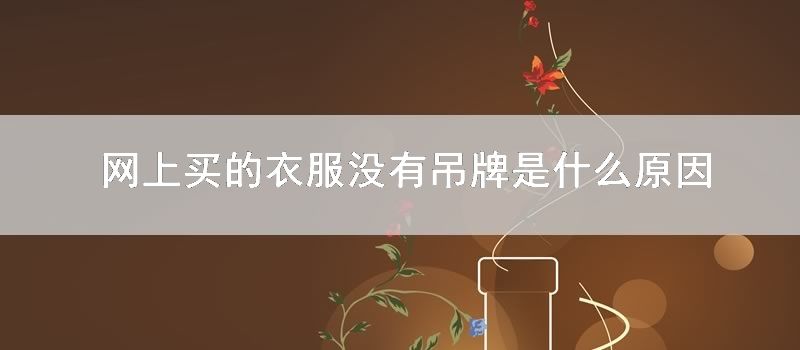 网上买的衣服没有吊牌是什么原因