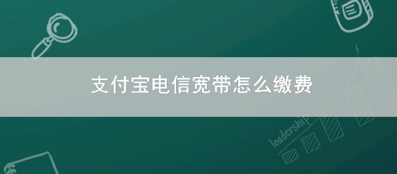 支付宝电信宽带怎么缴费