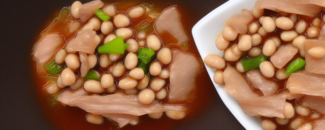 肉皮炖黄豆的做法