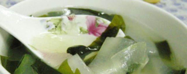 如何做肉皮冬瓜海帶湯 肉皮冬瓜海帶湯的做法