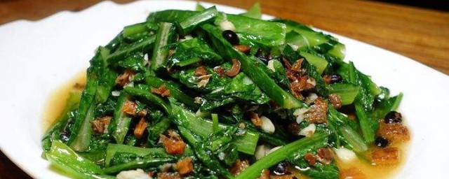 豆豉炒菜方法 豆豉炒油麥菜的簡單做法