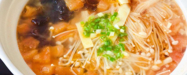 金針菇怎麼做湯 金針菇做湯的方法
