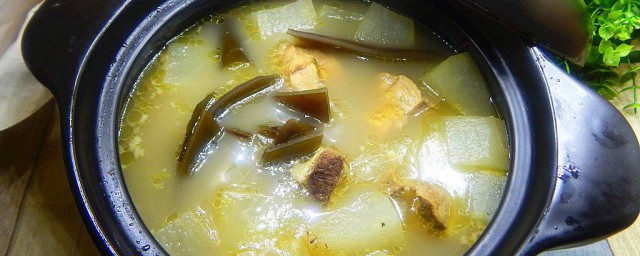 冬瓜海帶排骨湯怎麼做 冬瓜海帶排骨湯的制作方法