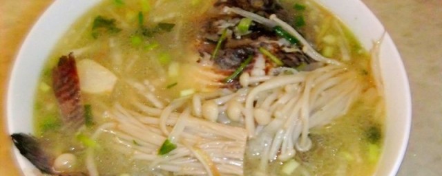 金針菇和魚怎樣做湯 如何做金針菇魚湯