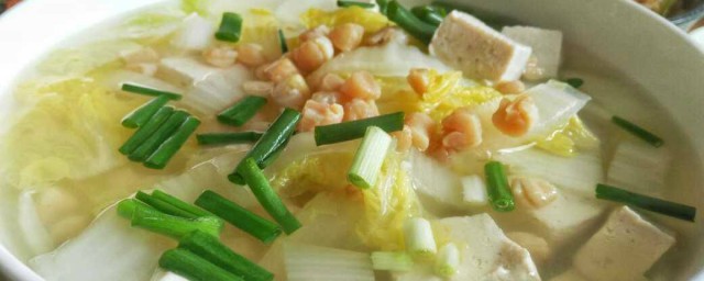白菜豆腐湯怎麼做 做豆腐湯的方法