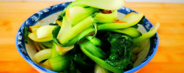 炒油菜怎麼做好吃 炒油菜做法介紹