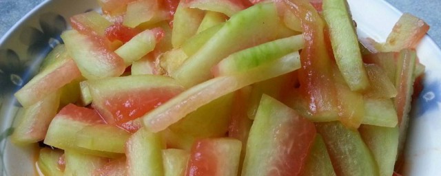 西瓜皮醃咸菜的方法 可以做什麼咸菜
