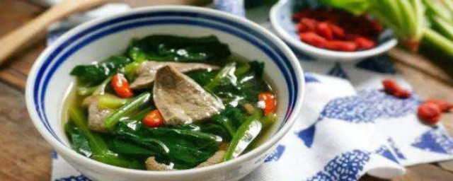 豬肝菠菜湯的做法 豬肝菠菜湯的做法簡述