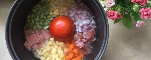 七彩豆燜飯怎麼做 七彩豆燜飯做法