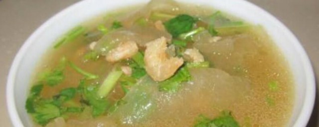 海米冬瓜湯的做法傢常的做法 海米冬瓜湯如何做