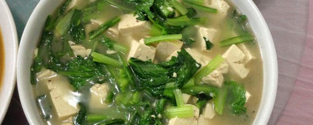 小白菜燉豆腐做法 做白菜燉豆腐步驟