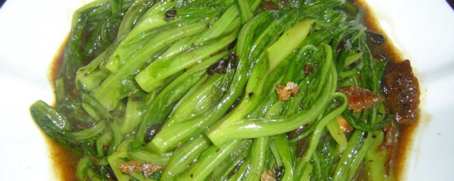 豆豉鯪魚油麥菜做法 怎麼制作豆豉鯪魚油麥菜