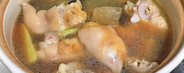 豬蹄湯怎麼做好吃 豬蹄湯的做法