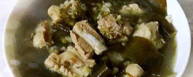 海帶綠豆排骨湯 海帶綠豆排骨湯做法