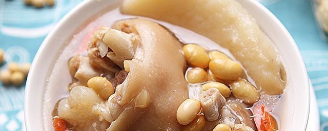 黃豆燉豬蹄湯 做豬蹄湯的方法