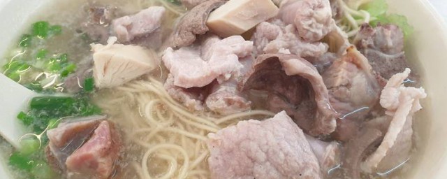 怎麼做豬雜湯面 湯面的做法