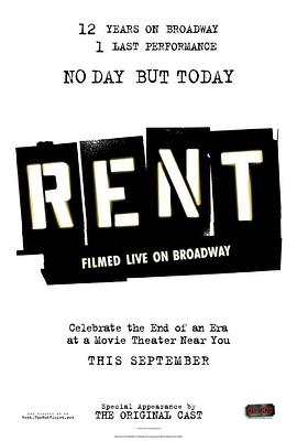 吉屋出租：百老匯劇場版 Rent: Filmed Live on Broadway
