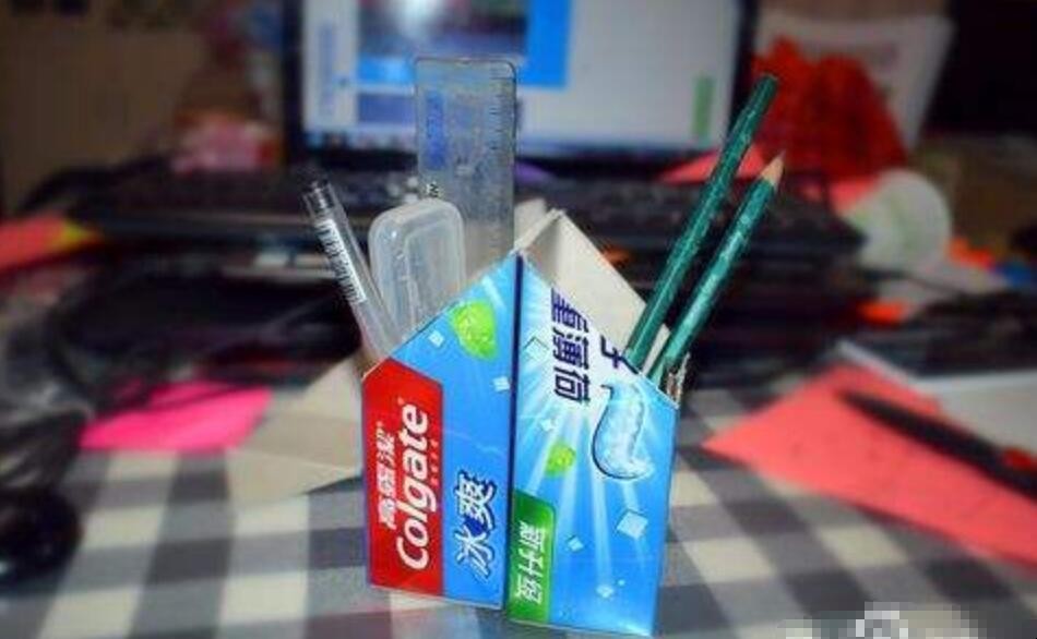 如何用牙膏盒做手工