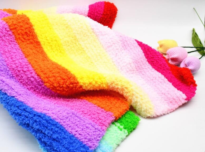 彩虹毛毯怎麼編織