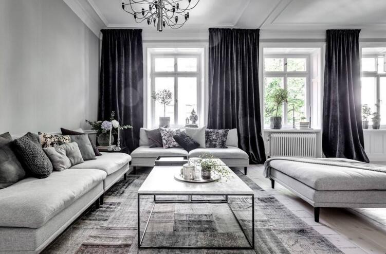 客廳灰色窗簾配什麼顏色沙發