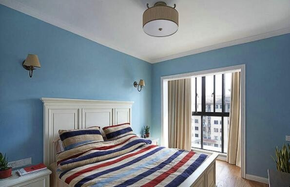 天藍色房間配什麼窗簾好